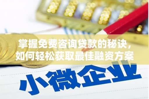 沈丘掌握免费咨询贷款的秘诀，如何轻松获取最佳融资方案