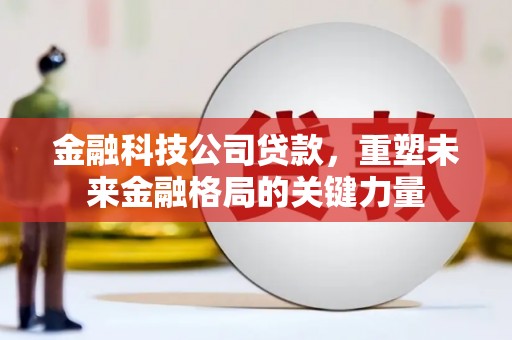 沈丘金融科技公司贷款，重塑未来金融格局的关键力量