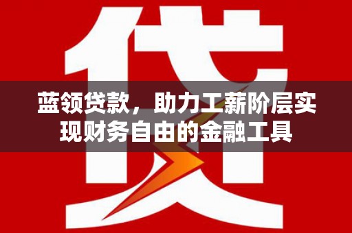 沈丘蓝领贷款，助力工薪阶层实现财务自由的金融工具