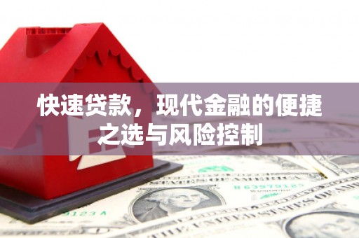 沈丘快速贷款，现代金融的便捷之选与风险控制