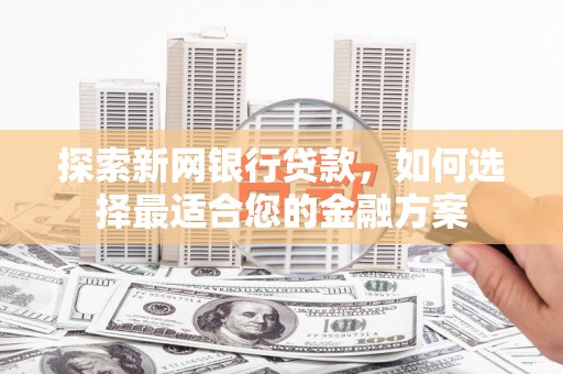 沈丘探索新网银行贷款，如何选择最适合您的金融方案