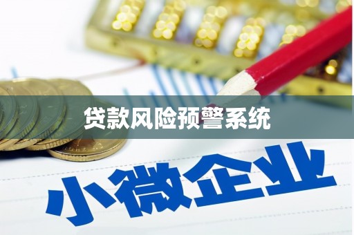 沈丘贷款风险预警系统