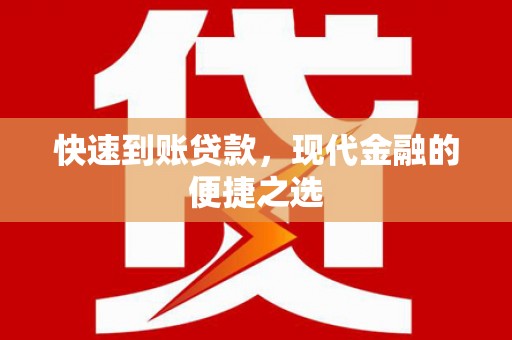 沈丘快速到账贷款，现代金融的便捷之选