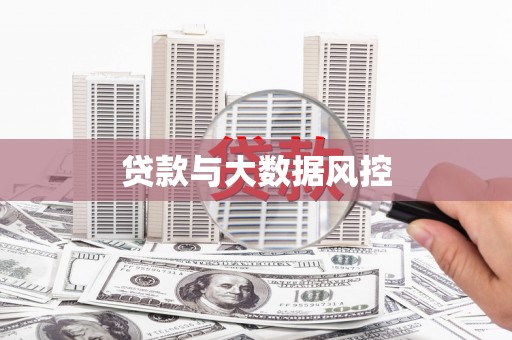 沈丘贷款与大数据风控