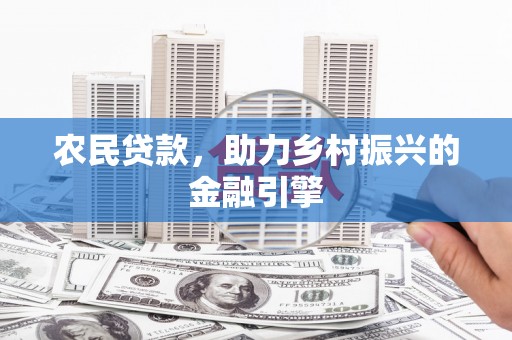 沈丘农民贷款，助力乡村振兴的金融引擎