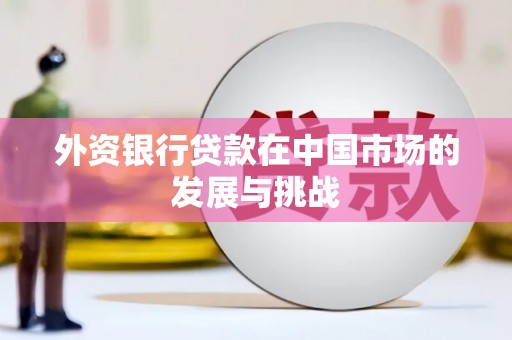沈丘外资银行贷款在中国市场的发展与挑战
