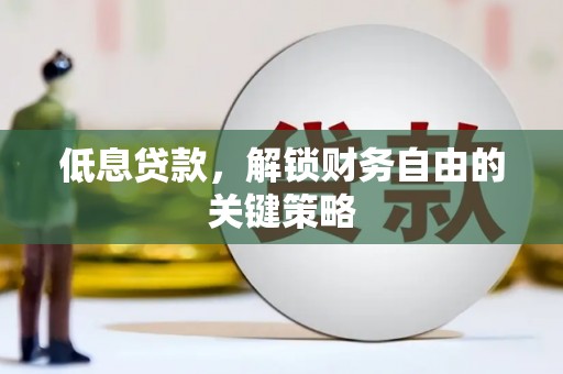 沈丘低息贷款，解锁财务自由的关键策略