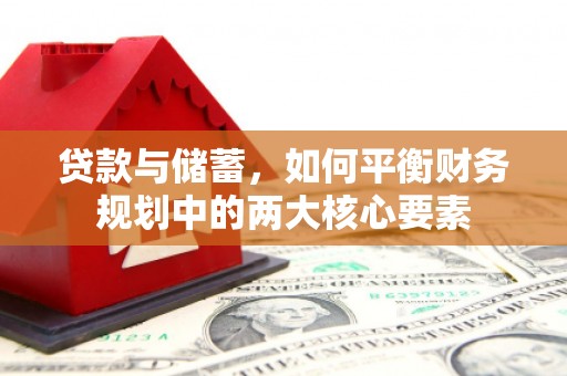 沈丘贷款与储蓄，如何平衡财务规划中的两大核心要素