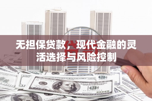 沈丘无担保贷款，现代金融的灵活选择与风险控制