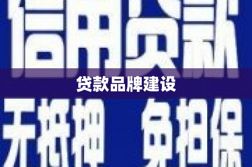 沈丘贷款品牌建设