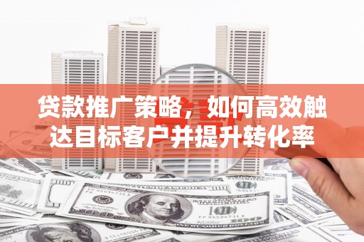 沈丘贷款推广策略，如何高效触达目标客户并提升转化率