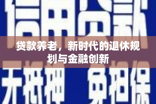 沈丘贷款养老，新时代的退休规划与金融创新