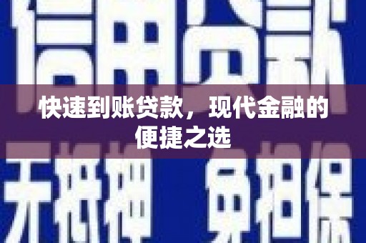 沈丘快速到账贷款，现代金融的便捷之选