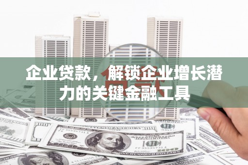 沈丘企业贷款，解锁企业增长潜力的关键金融工具