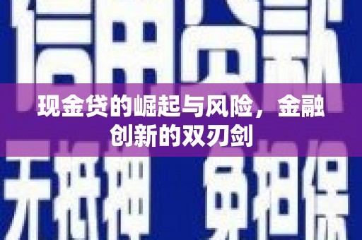 沈丘现金贷的崛起与风险，金融创新的双刃剑