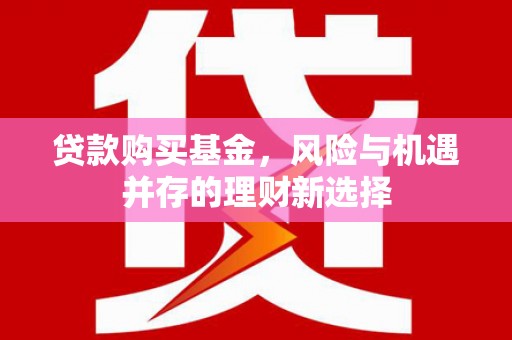 沈丘贷款购买基金，风险与机遇并存的理财新选择