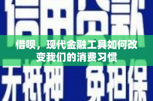 沈丘借呗，现代金融工具如何改变我们的消费习惯