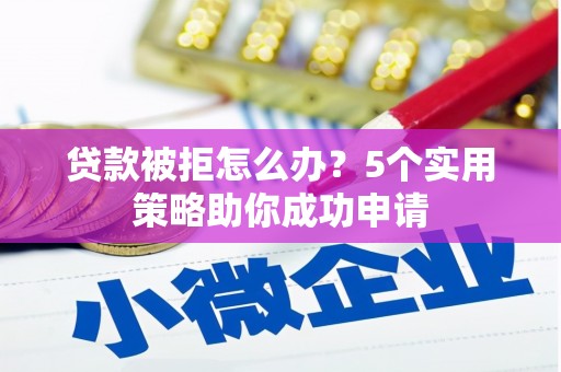 沈丘贷款被拒怎么办？5个实用策略助你成功申请