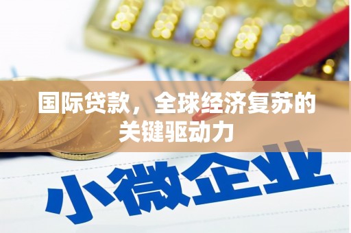沈丘国际贷款，全球经济复苏的关键驱动力