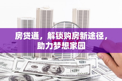 沈丘房贷通，解锁购房新途径，助力梦想家园