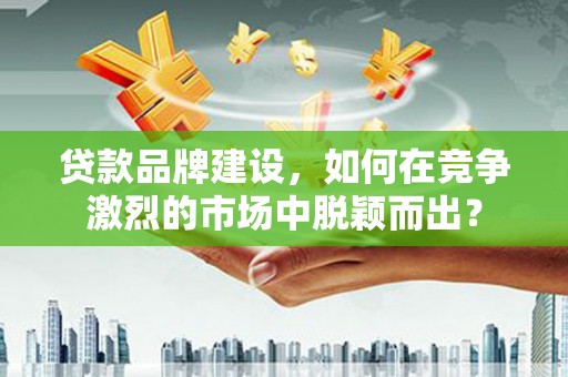 沈丘贷款品牌建设，如何在竞争激烈的市场中脱颖而出？