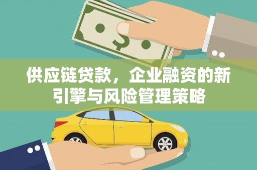 沈丘供应链贷款，企业融资的新引擎与风险管理策略