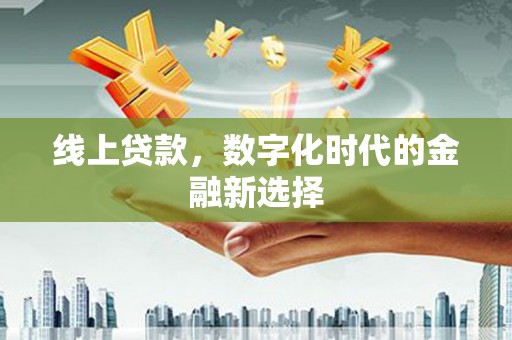沈丘线上贷款，数字化时代的金融新选择
