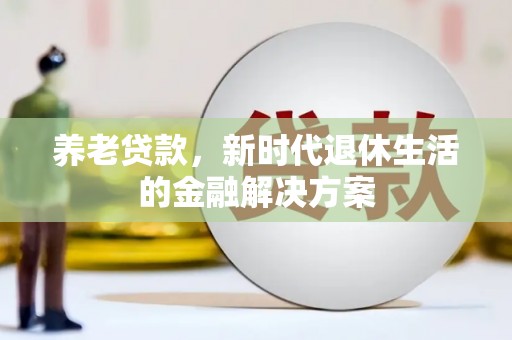 沈丘养老贷款，新时代退休生活的金融解决方案