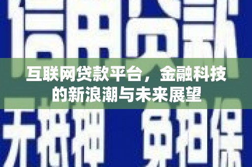 沈丘互联网贷款平台，金融科技的新浪潮与未来展望
