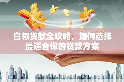 沈丘白领贷款全攻略，如何选择最适合你的贷款方案